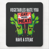 funny carnivore Mousepad Muismat (Voorkant)