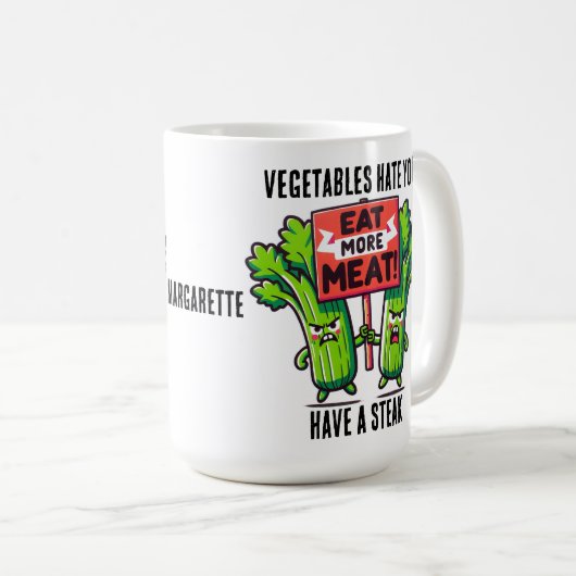 funny carnivore Mug (Devant droit)