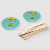 Funny carnivorous Venus fly trap plant cartoon Handwaaier (Niet-gemonteerd)