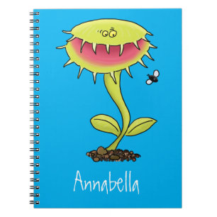 Funny carnivorous Venus fly trap plant cartoon Notitieboek