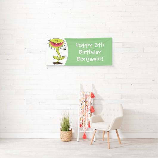 Funny carnivorous Venus fly trap plant cartoon Spandoek (Insitu)