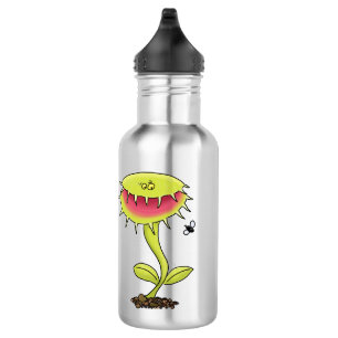 Funny carnivorous Venus fly trap plant cartoon Waterfles