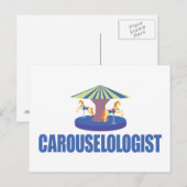 Funny Carousel Briefkaart (Voorkant / Achterkant)