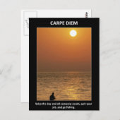 Funny Carpe Diem Seize Day Briefkaart (Voorkant / Achterkant)