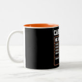 Funny Carpenter Hourly Rate Two-Tone Coffee Mok (Links)