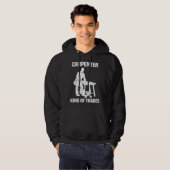Funny Carpenter King Of Trades Gift Hoodie (Voorkant volledig)