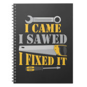 Funny Carpenter Saw Handyman Workshop Tools Notitieboek (Voorkant)
