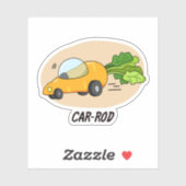 Funny Carrot Pun Sticker (Vel)