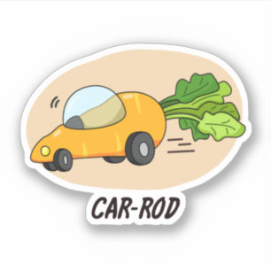 Funny Carrot Pun Sticker