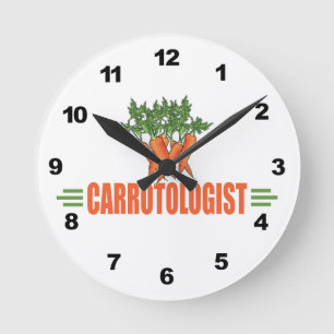 Funny Carrots Ronde Klok