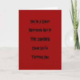 Funny carte de Valentine Zombie