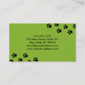 Funny Carte de visite de marche chien (Dos)