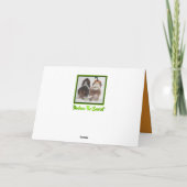 Funny Carte Halloween avec Basset en Casquette Cit (Dos)