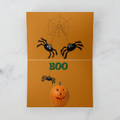 Funny Carte Halloween avec Basset en Casquette Cit (Intérieur)