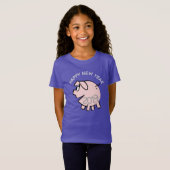 Funny Cartoon 3 Pig Year 2019 Girl T-shirt (Voorkant volledig)