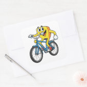 Funny Cartoon Bicycle Riding Character Sticker (Enveloppe)