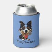 Funny Cartoon Border Collie Koelbox Blikjeskoeler (Blikje Voorkant)