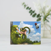 Funny cartoon briefkaart (Staand voorkant)