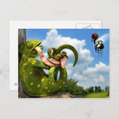 Funny cartoon briefkaart (Voorkant / Achterkant)