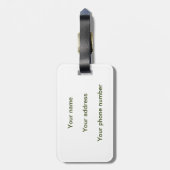 Funny Cartoon Broccoli Pattern gepersonaliseerd Bagagelabel (Achterkant verticaal)