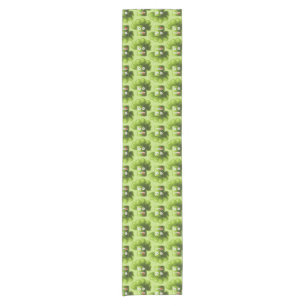 Funny Cartoon Broccoli Pattern Korte Tafelloper