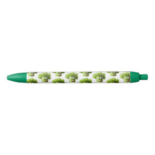 Funny Cartoon Broccoli Zwarte Inkt Pen