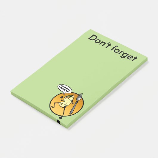 FUNNY CARTOON BURRITO GRAPHIC POST-IT NOTEPAD POST-IT® NOTES (Schuin)