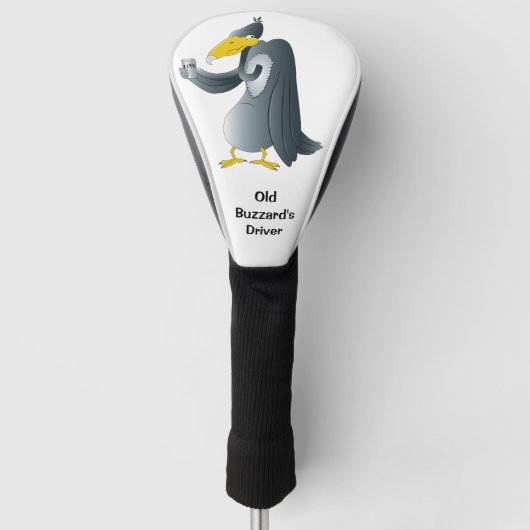 Funny Cartoon Buzzard Persoonlijk Golfheadcover (Voorkant)