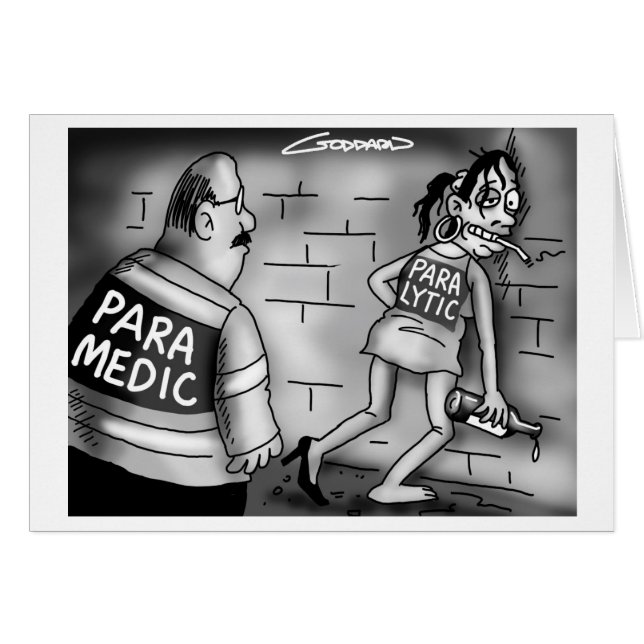 Funny Cartoon Card van Clive Goddard (Voorkant Horizontaal)