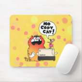 Funny Cartoon Cat | Funny Cartoon Copy-Cat Muismat (Met muis)