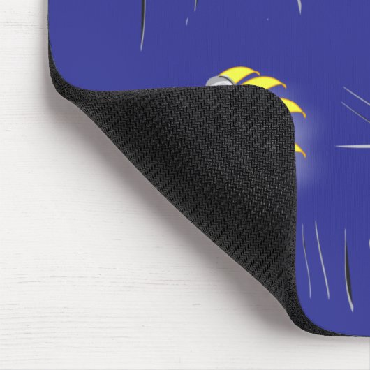 Funny Cartoon Cat Scratch Paw Fun Design Muismat (Hoek)