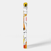 Funny Cartoon Cats Group Doodle Case-Mate iPhone Case (Achterkant / Rechts)