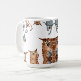 Funny cartoon cats koffiemok
