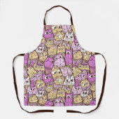 Funny Cartoon Cats Schort (Voorkant)