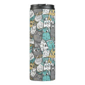 Funny Cartoon Cats Thermosbeker (Achterkant)