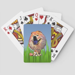 Funny Cartoon Chow Chow Deck of Cards Pokerkaarten