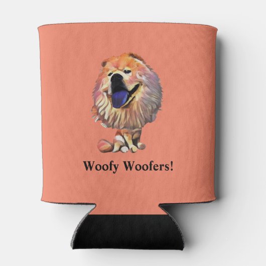 Funny Cartoon Chow Koelbox Blikjeskoeler (Achterkant)