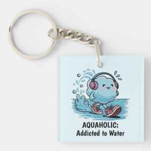 Funny Cartoon Cloud Sleutelhanger