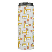 Funny Cartoon Corgi Pattern Thermosbeker (Achterkant)