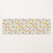 Funny Cartoon Corgi Pattern Yogamat (Achterkant (horizontaal))