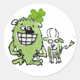 Funny Cartoon Creëer Stickers