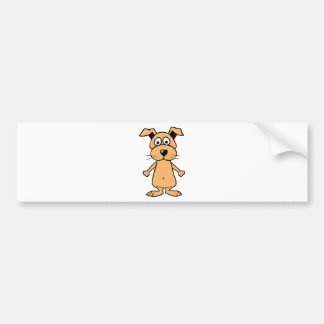 Funny cartoon dog bumpersticker
