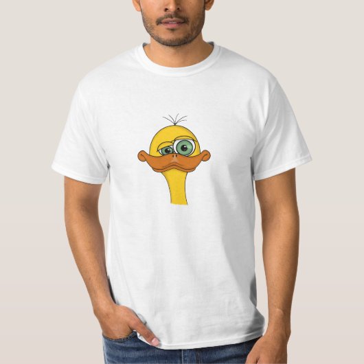 Funny Cartoon Duck T-shirt (Voorkant)