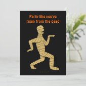 Funny Cartoon Egyptian Mummy Pyramids Custom Kaart (Staand voorkant)