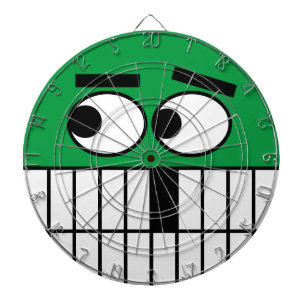 Funny cartoon face dartboard game (aangepaste kleu dartbord