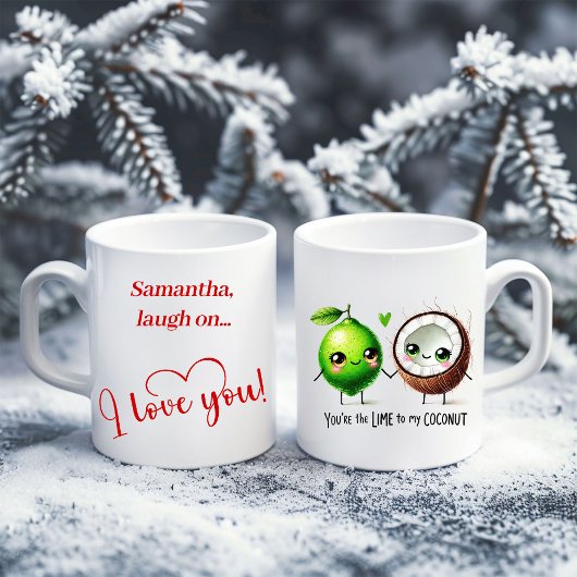 Funny Cartoon Food Love Mug Personalized Valentine