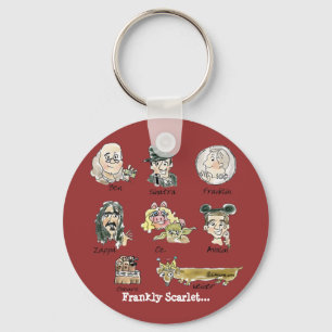 Funny Cartoon Frankly Scarlet Sleutelhangers