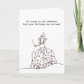 Funny Cartoon Groovy Dude Happy Birthday Card Kaart