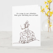 Funny Cartoon Groovy Dude Happy Birthday Card Kaart (Gele Bloem)