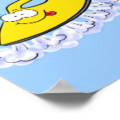 Funny cartoon ijzerwas illustratie poster (Hoek)